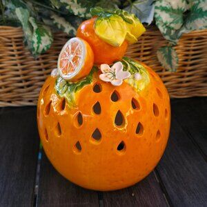 Ceramic Orange Citrus Kitchen Decor